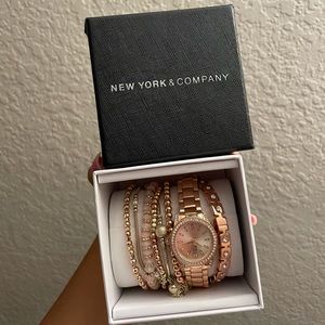 New york and company watch set